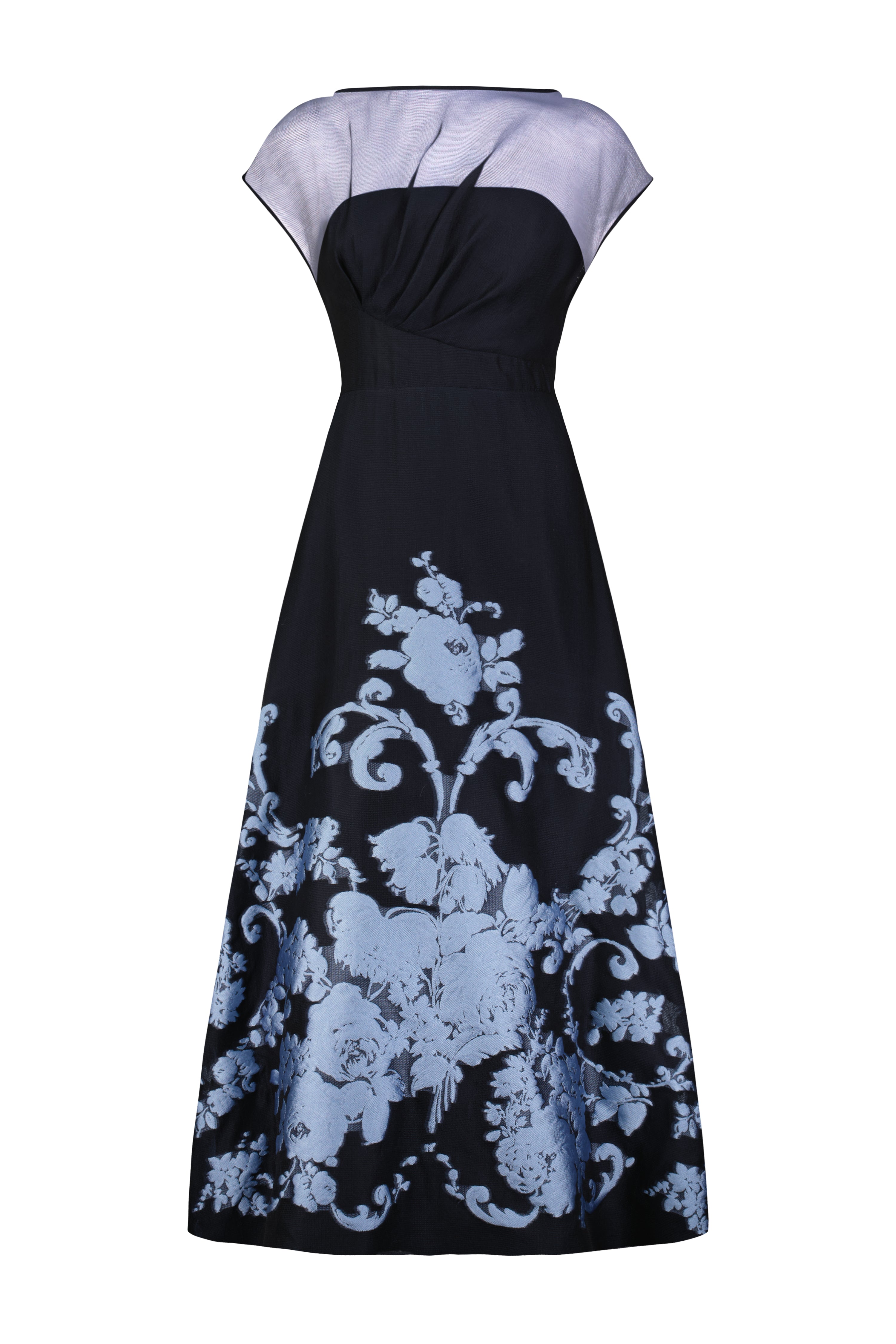 Baroque Floral Fil Coupe Evelyn Dress – Lela Rose