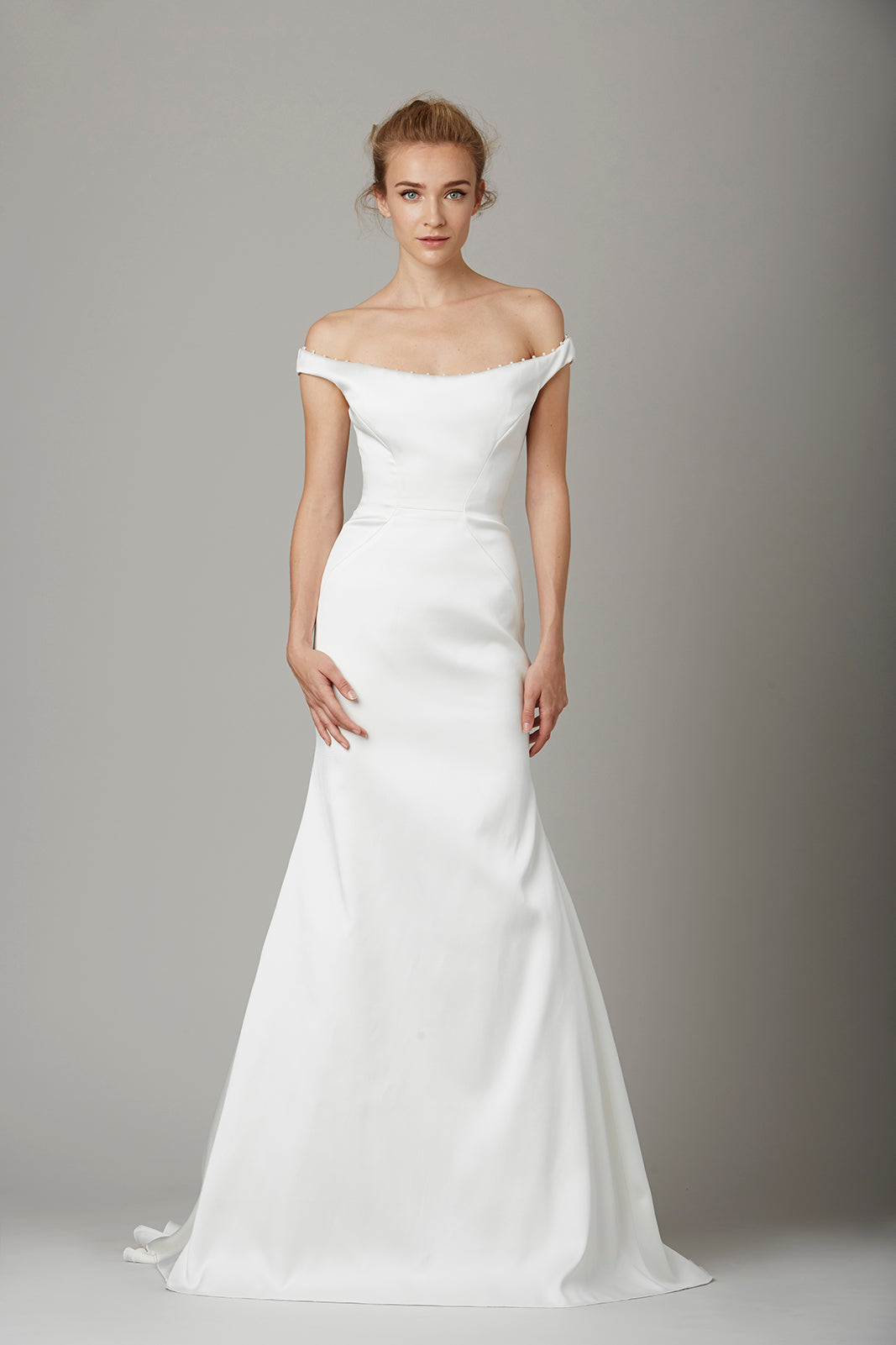 Lela rose the 2024 cape wedding dress