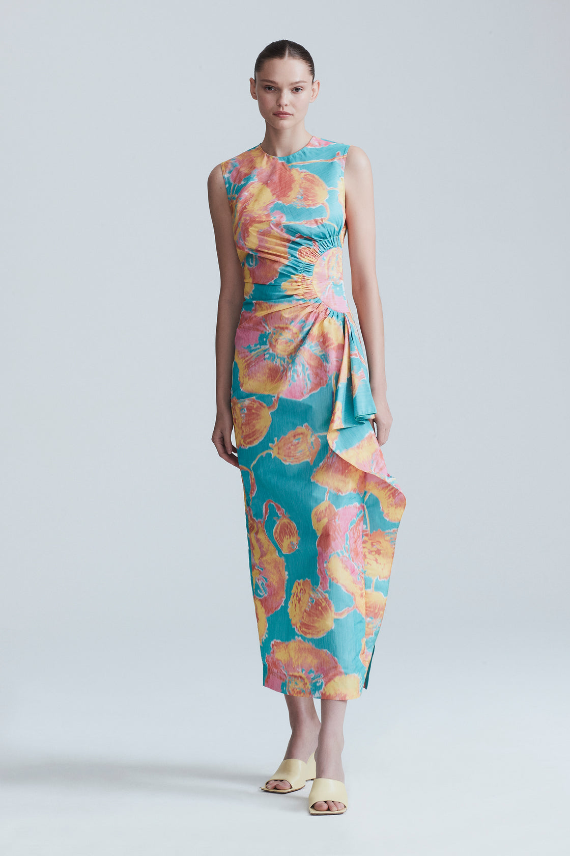 Warp Print Chine Julia Dress