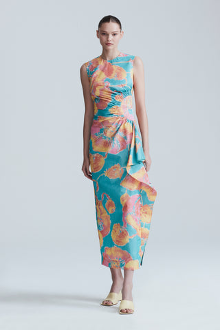 Warp Print Chine Julia Dress