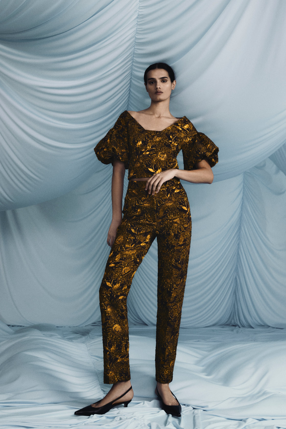 Sunflower Jacquard Demi Pant