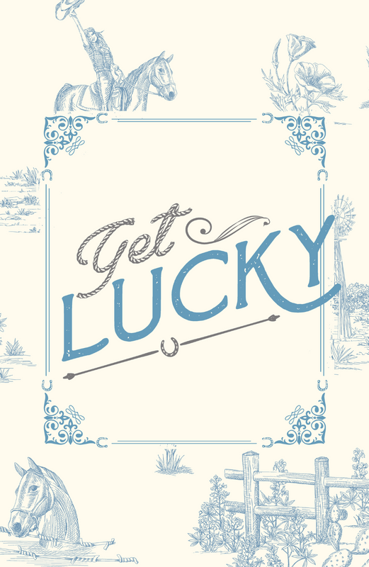 Elizabeth Lake Get Lucky Cocktail Napkins (Set of 4)