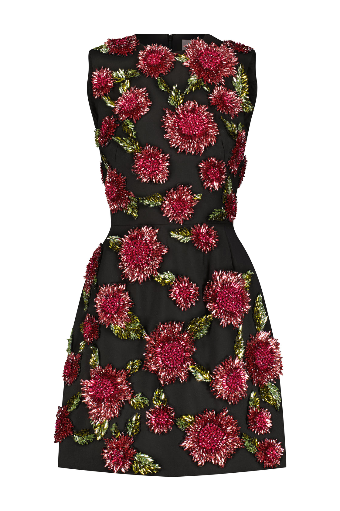 Floral Embroidery Sleeveless Dress