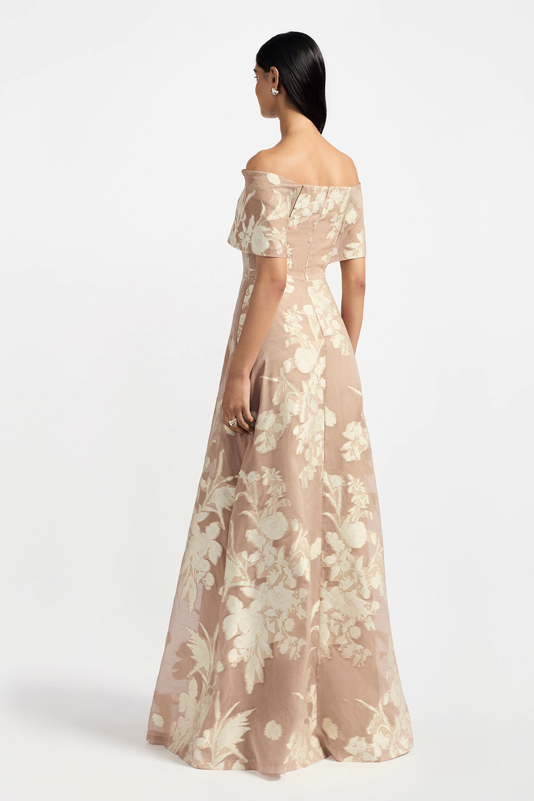 Floral Fil Coupe Deedie Gown