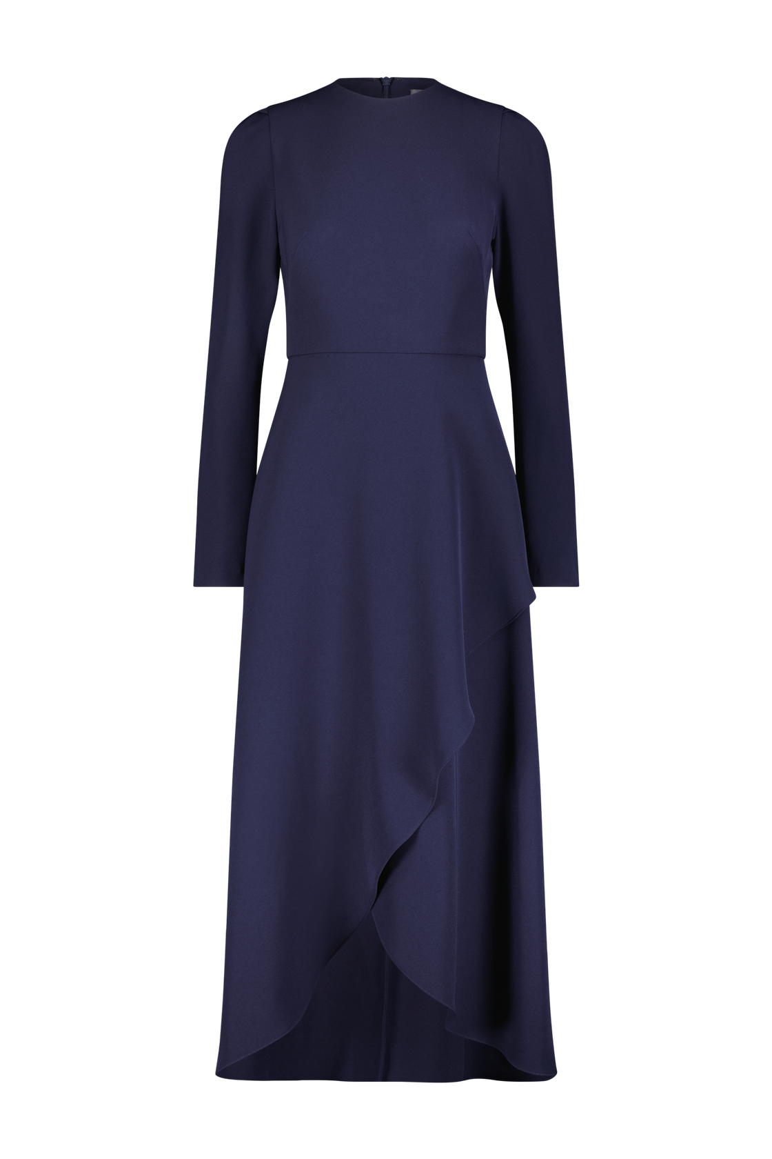 Fluid Crepe Long Sleeve Midi Dress – Lela Rose