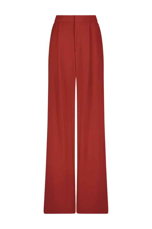 Fluid Crepe Wide Leg Trouser