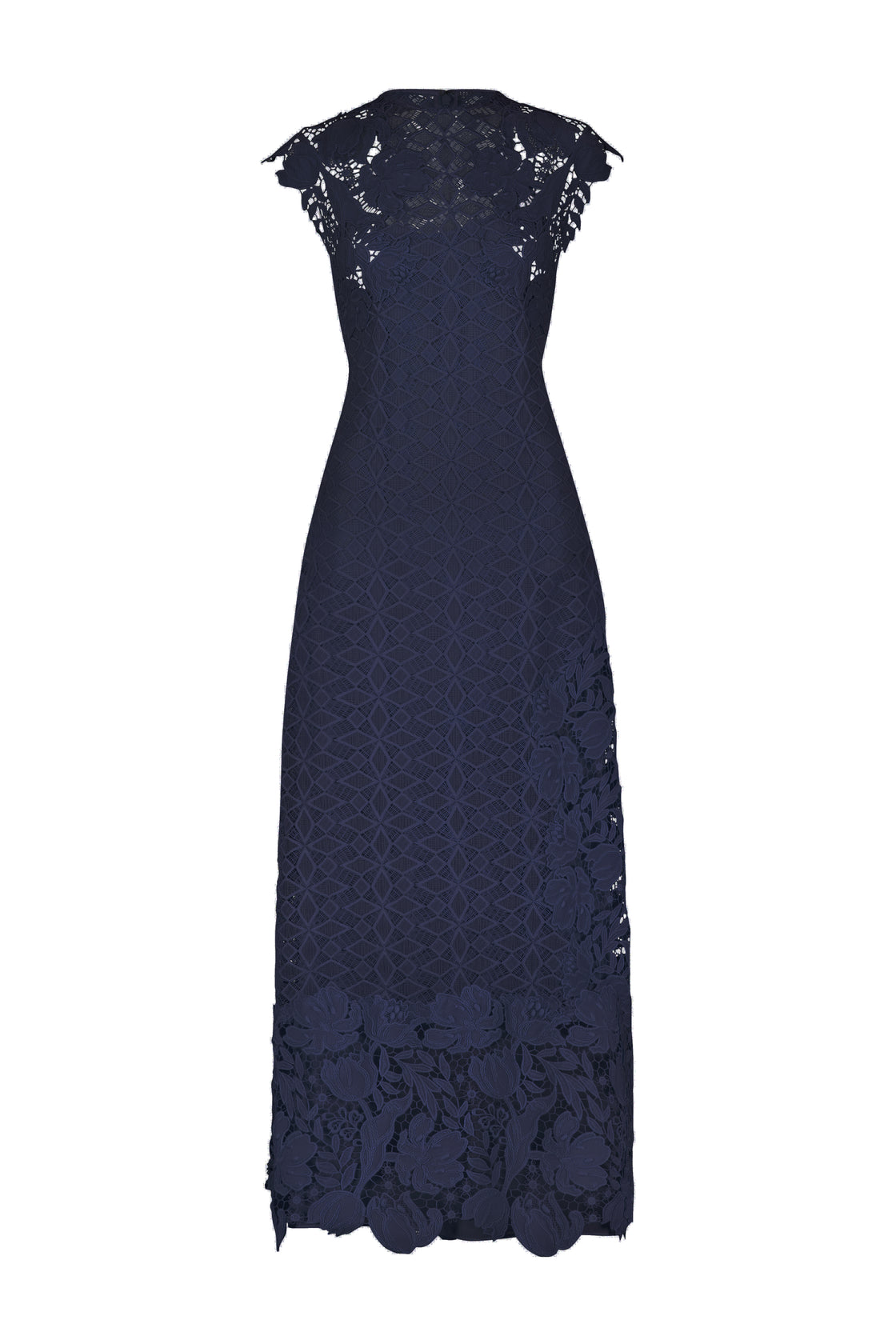 Lace Combo Sleeveless Pencil Dress