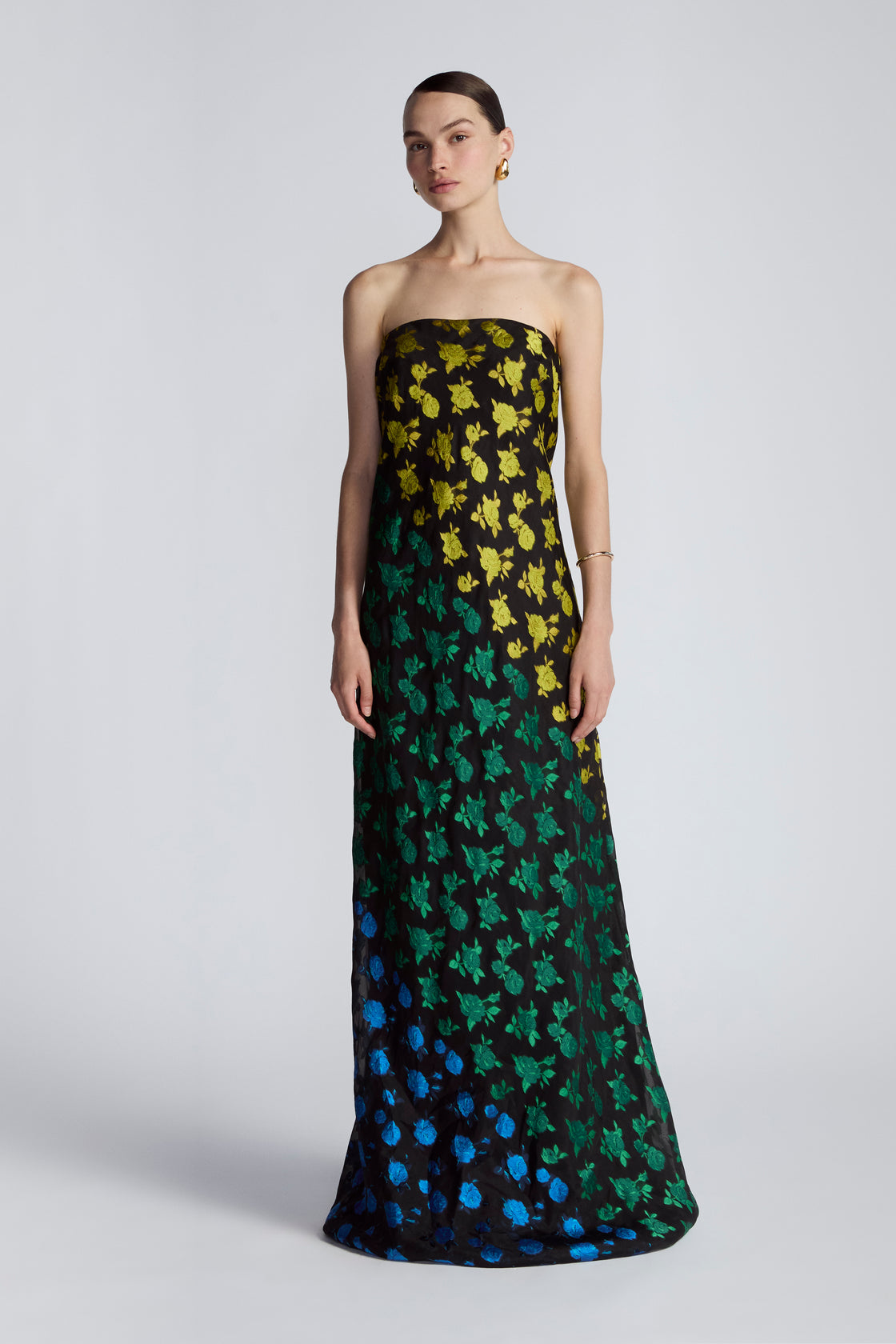 Floral Fil Coupe Clara Gown