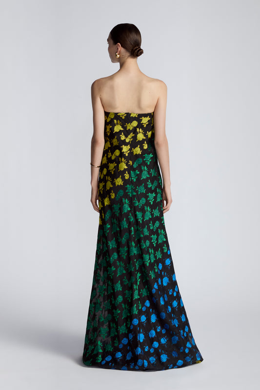 Floral Fil Coupe Clara Gown