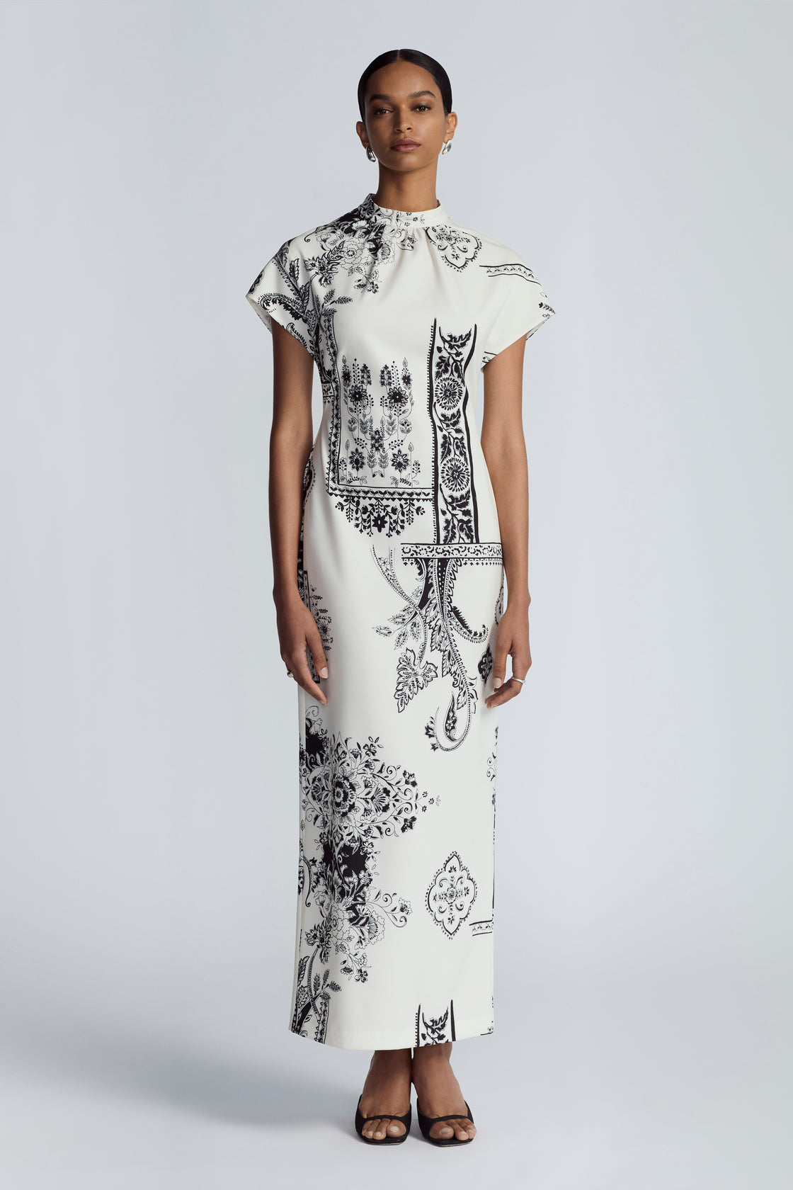 Printed Stretch Crepe Stella Dress