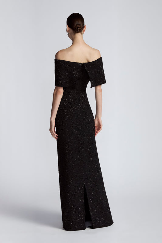 Sequin Knit Cuff Gown