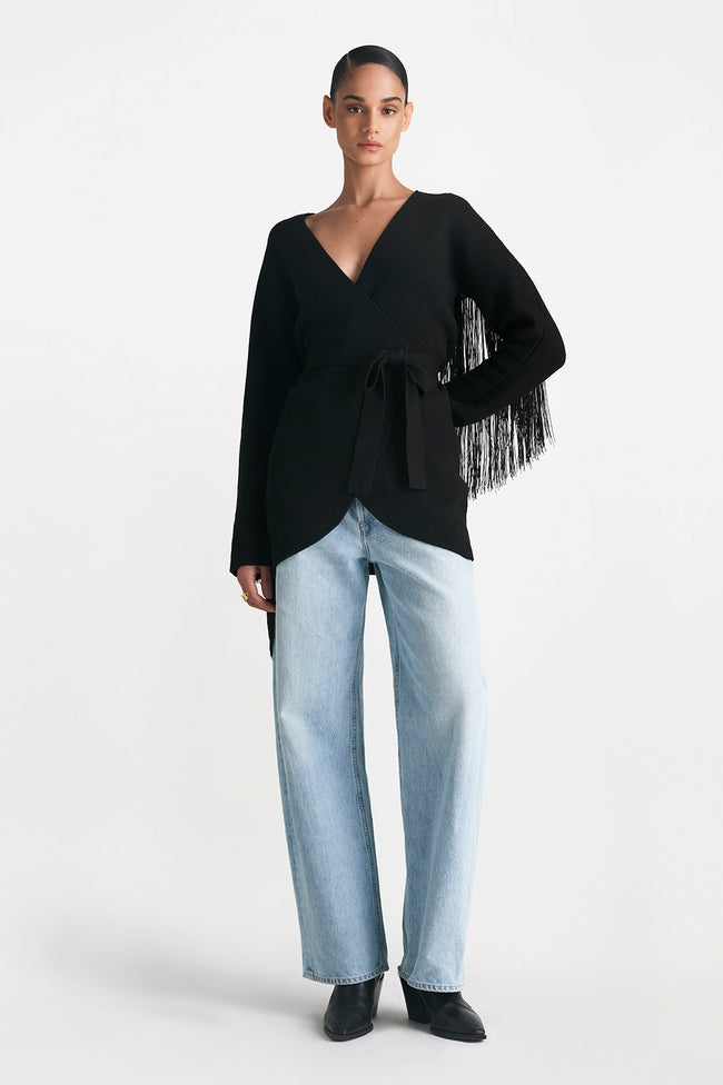 Fringe Back Cardigan